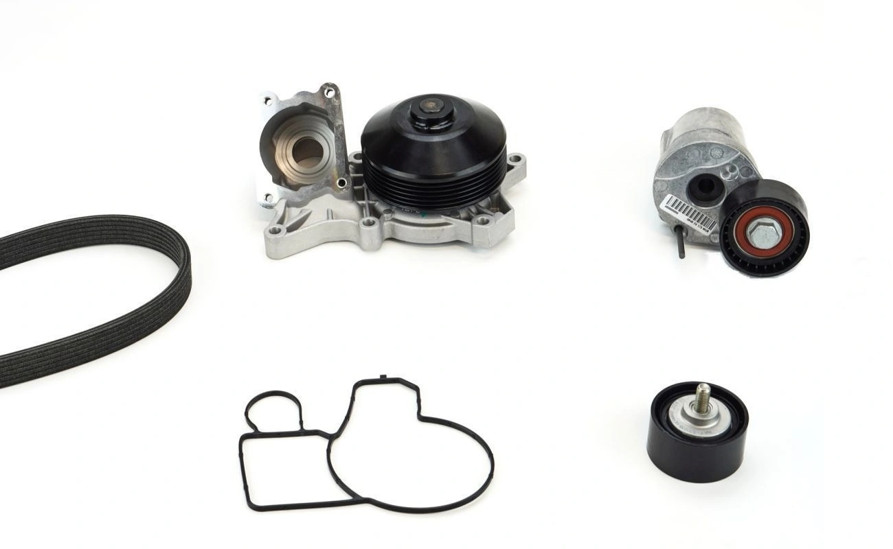 Water Pump + V-ribbed Belt Kit